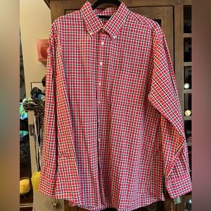Scott Barber XL casual dress shirt pink/black